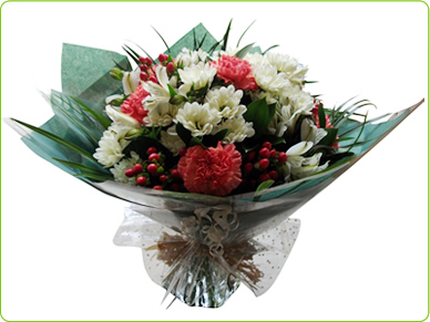 Fiery Hand Tied Bouquet